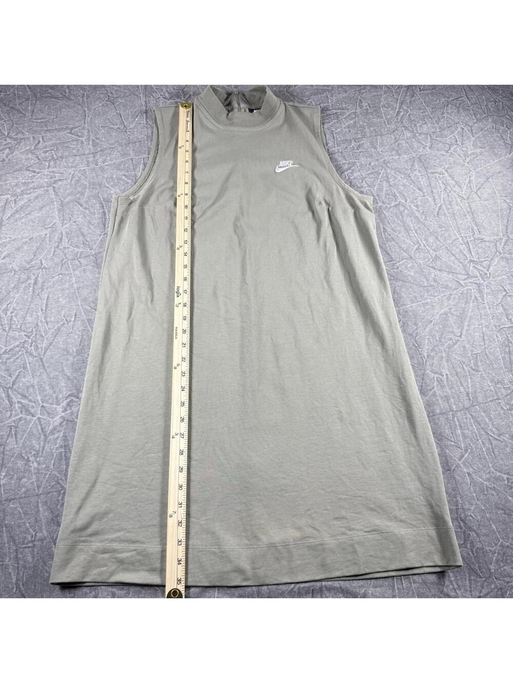 Nike Dress Women's L Green Sage Mock Neck Sleeveless - Picture 6 of 9